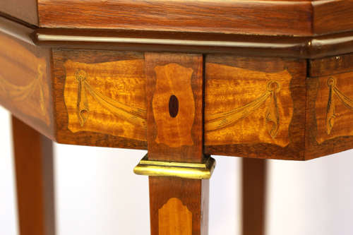A Fine Quality Pair of Victorian Inlaid Mahogany Kettle stands