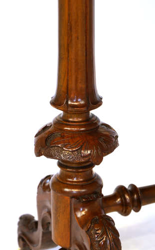 The Quality Victorian Burr-walnut Inlaid Stretcher Table