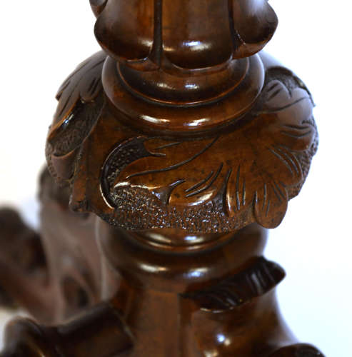 The Quality Victorian Burr-walnut Inlaid Stretcher Table