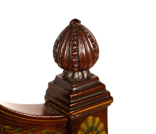 A Excellent Quality Sheraton Revival Upholstered Mahogany Armchair