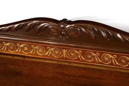 A Beautiful Late Victorian Mahogany Cylinder Desk.