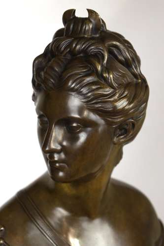 After Jean Antoine Houdon (1741–1828) Bronze Sculpture