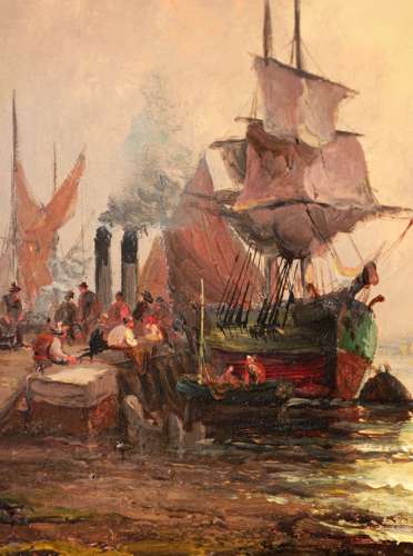 WILLIAM THORNLEY (1857-1935) Pair of Oils on Canvas