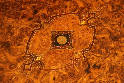 An Excellent Quality Victorian Ormolu Mounted Burr Walnut Games Table