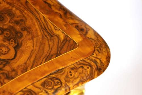 An Excellent Quality Victorian Ormolu Mounted Burr Walnut Games Table