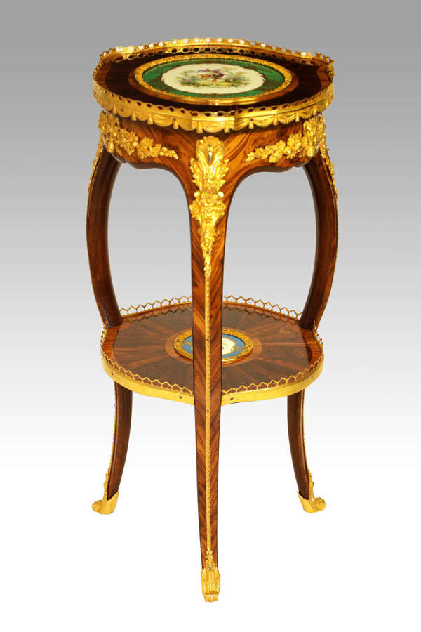A Fine Victorian Kingwood Sevres and Ormolu Mounted Occasional Table