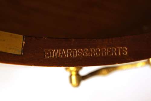 A Quality Victorian Mahogany Inlaid Serpentine Commode by E&R