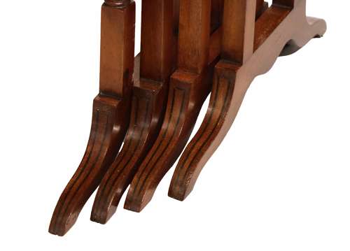 A Fine Set of Victorian Inlaid Mahogany Nest of Tables