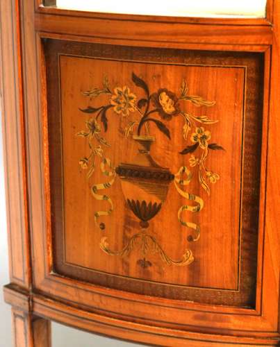 A Fine Late 19th Century Edwards & Roberts Bow Front Display Cabinet