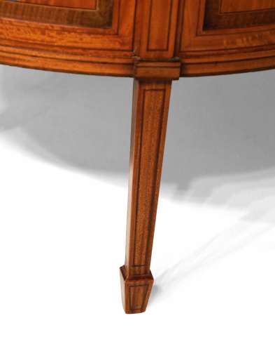 A Fine Late 19th Century Edwards & Roberts Bow Front Display Cabinet