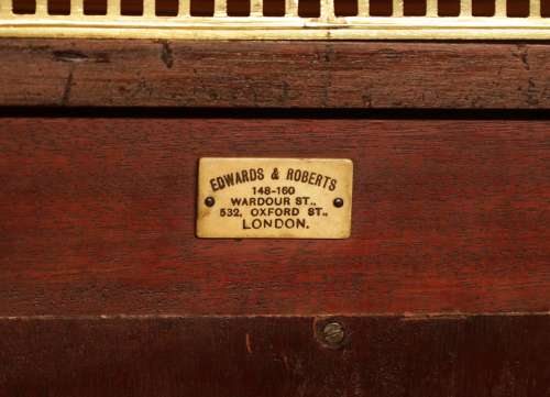 A Fine Late 19th Century Edwards & Roberts Bow Front Display Cabinet