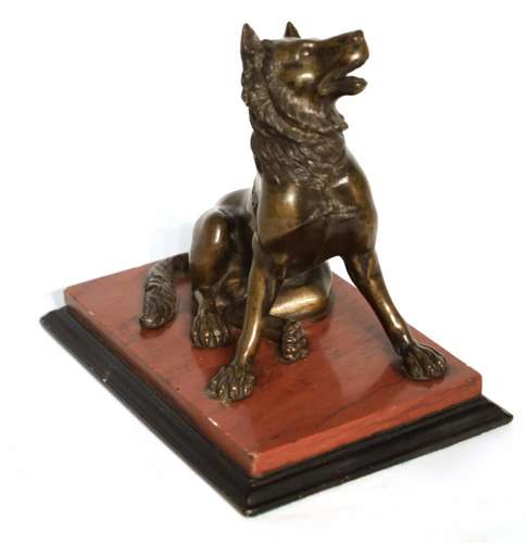 A 19th Century Bronze of The Dog of Alcibiades (Jennings Dog)