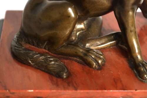 A 19th Century Bronze of The Dog of Alcibiades (Jennings Dog)