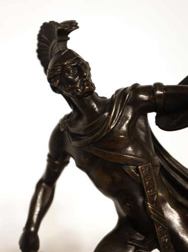 A Pair of 19th Century French Bronzes Gladiators of Horace and Curiace