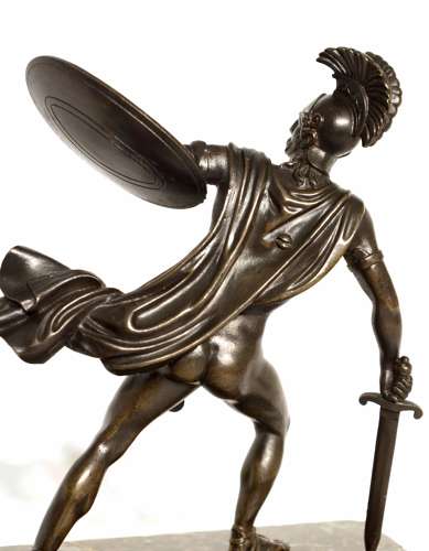 A Pair of 19th Century French Bronzes Gladiators of Horace and Curiace