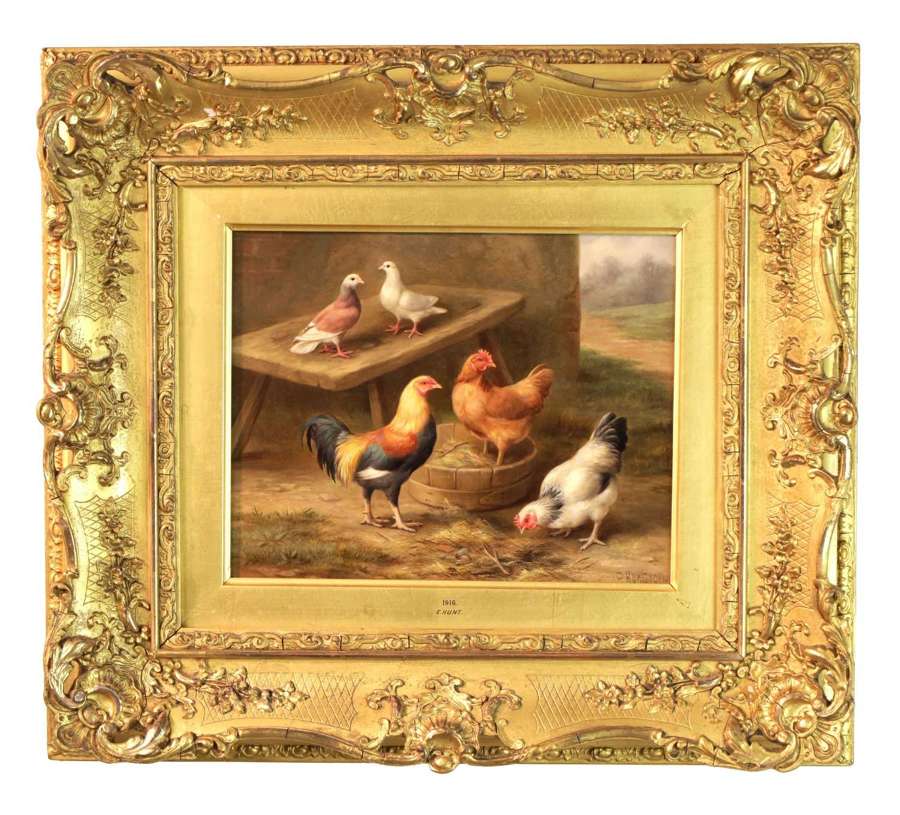Edgar Hunt (1876 - 1953) Oil on Canvas