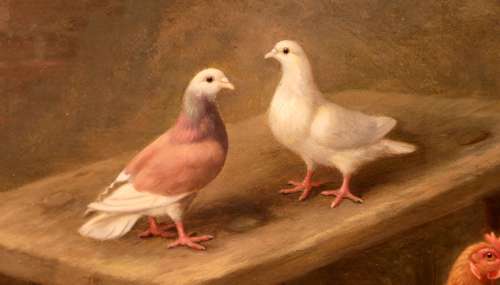 Edgar Hunt (1876 - 1953) Oil on Canvas