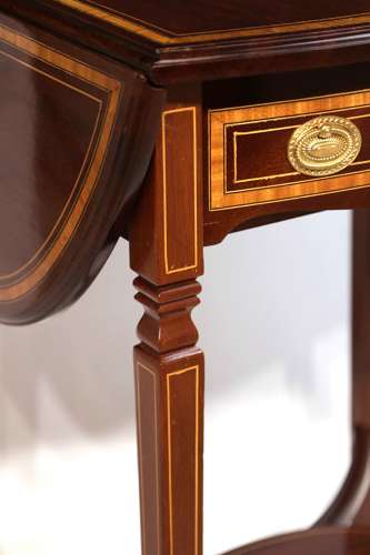 The Quality Edwardian Mahogany Inlaid Pembroke Table
