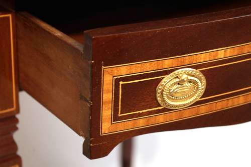 The Quality Edwardian Mahogany Inlaid Pembroke Table