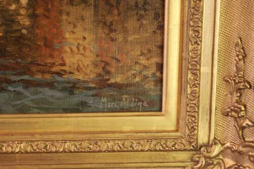 Marc Aldine (1870-1955) Oil on Canvas (Antoine Bouvard Senior)