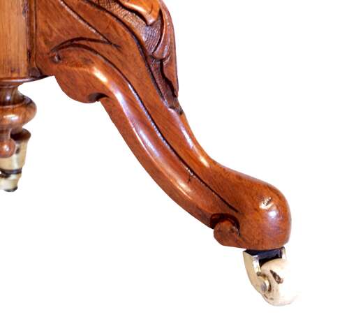 An Fine Victorian Burr Walnut Cabriole Leg Baby Sutherland Table