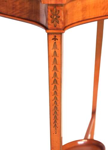 The Quality Edwardian Satinwood Inlaid Side Table