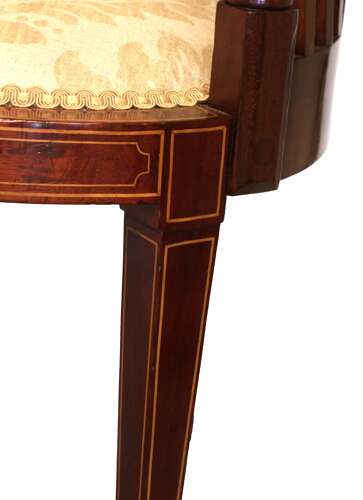 A Fine Quality Late Victorian Mahogany Inlaid Settee