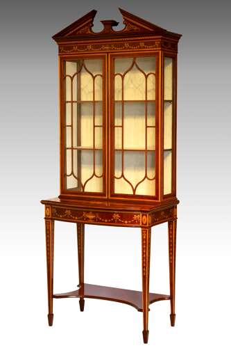 A Quality Late 19th Century Mahogany Display Cabinet