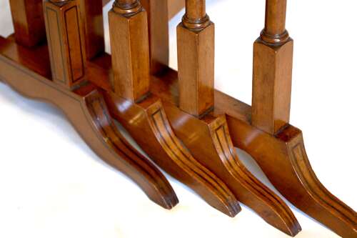 A Quality Late Victorian Satinwood Inlaid Quartetto Nest of Tables