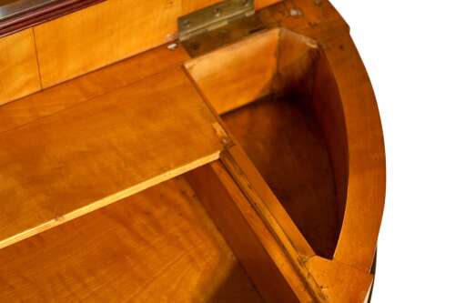 A Fine Victorian Mahogany Demi Lune Dressing Table