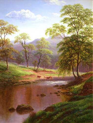 William Mellor (1851 - 1931) Oil on Canvas