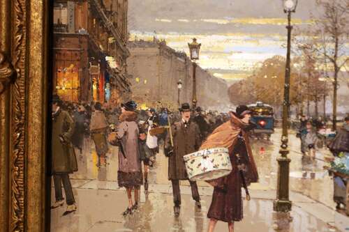 Eugène Galien-Laloue (1854 - 1941) Gouache on Paper