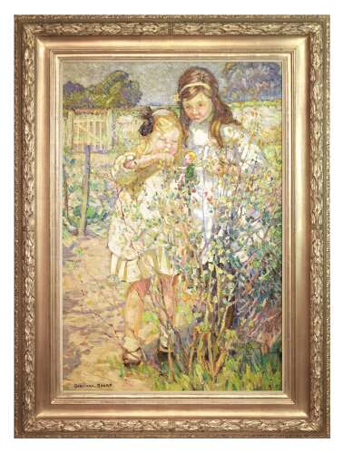 Dorothea Sharp (1874 - 1955) A Large Oil on Canvas