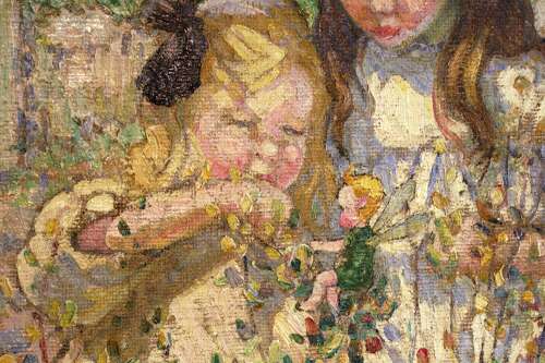 Dorothea Sharp (1874 - 1955) A Large Oil on Canvas