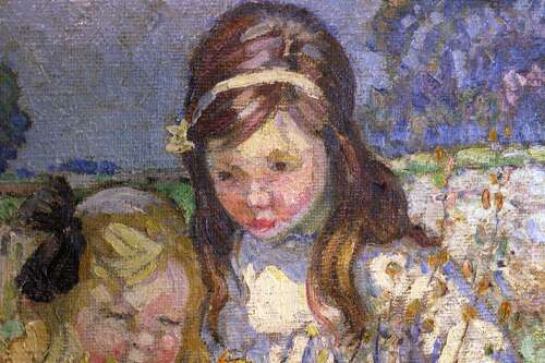 Dorothea Sharp (1874 - 1955) A Large Oil on Canvas
