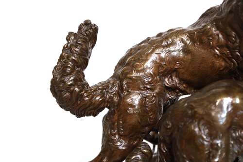 Charles Valton (1851 - 1918) A French Bronze Animalier Sculpture