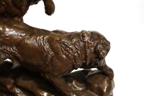 Charles Valton (1851 - 1918) A French Bronze Animalier Sculpture