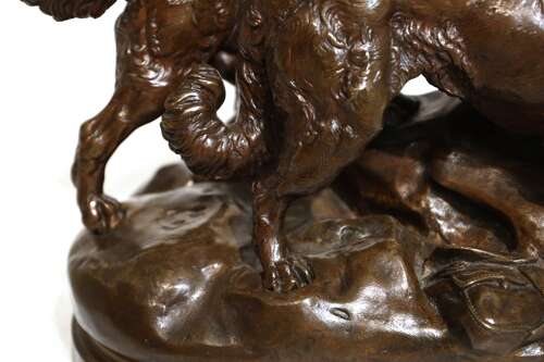 Charles Valton (1851 - 1918) A French Bronze Animalier Sculpture
