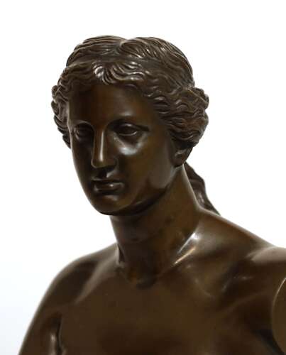 A Fine Pair of 19th Century Bronze Classical Busts