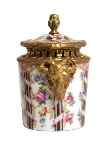 A Late 19th Century French Sèvres Porcelain And Gilt-Bronze Mounted Box