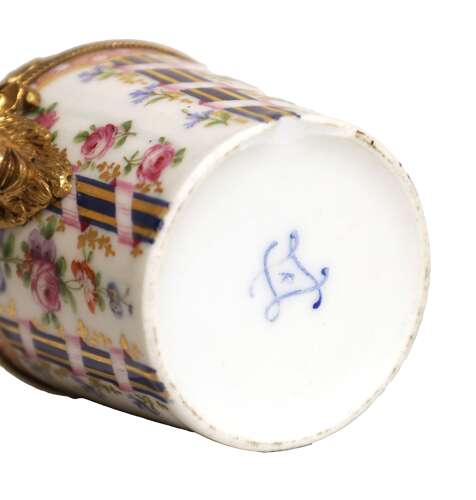 A Late 19th Century French Sèvres Porcelain And Gilt-Bronze Mounted Box